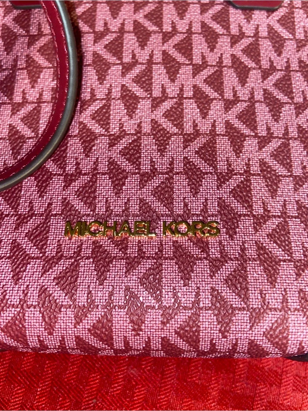 Pending * Michael Kors Pink Logo Mini Tote Bag